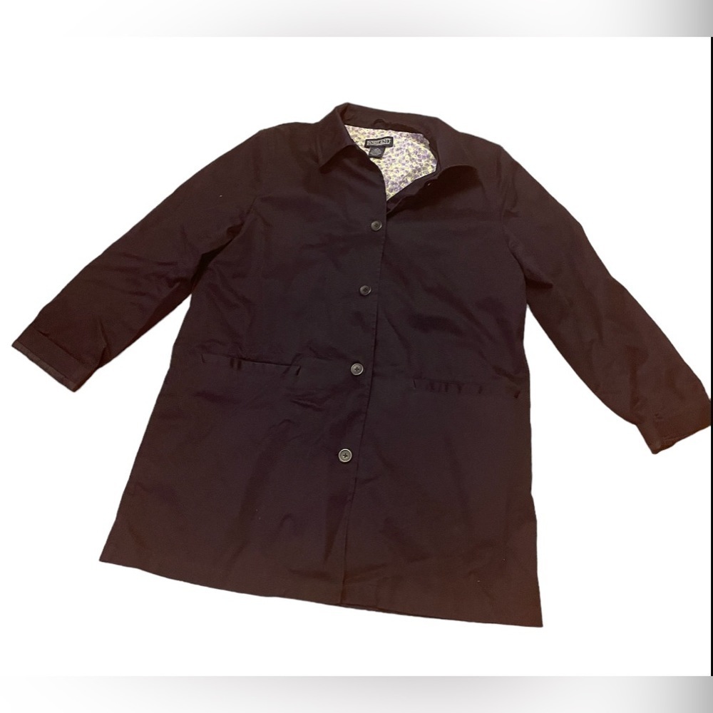 Land's End Trench Coat Winter Coat Edition | Size Medium 10-12 dark navy